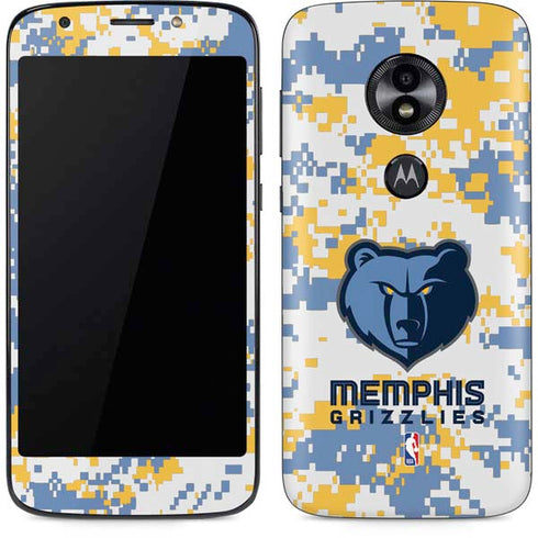 NBA Memphis Grizzlies Digi Camo Moto E5 Play Skin